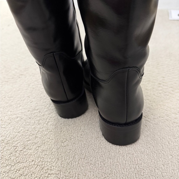 Sezane Bridget Knee Boots Smooth Black - Size 11 - Picture 3 of 9